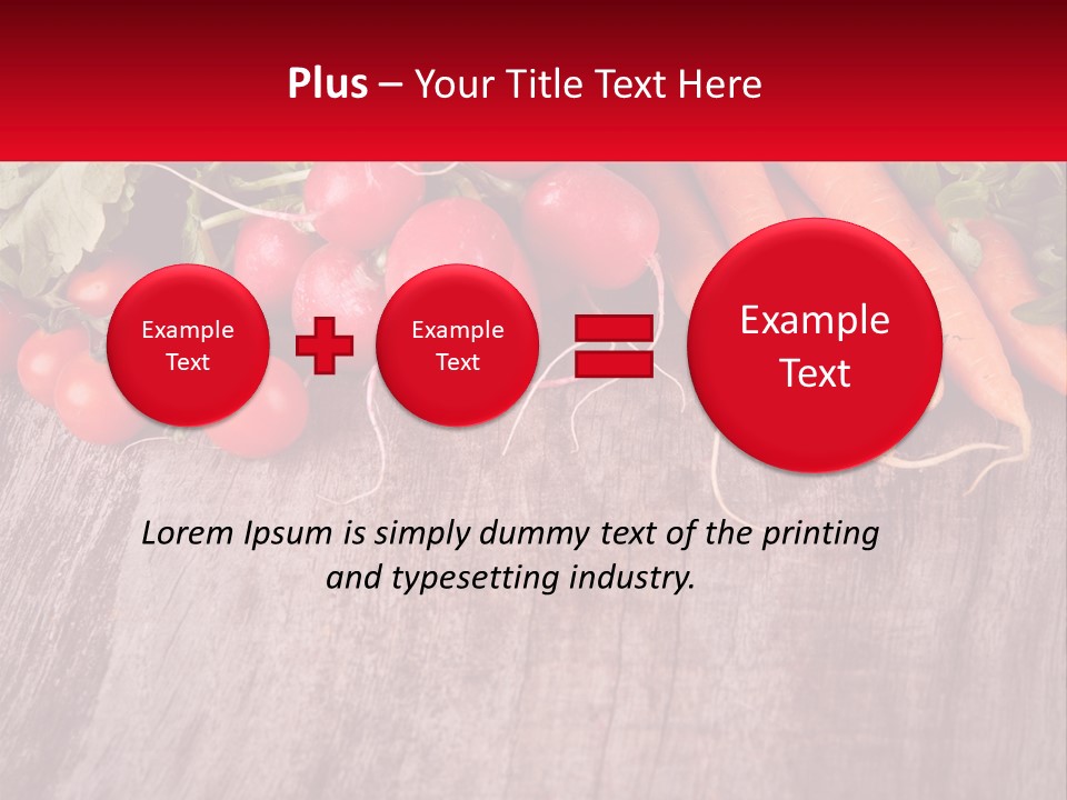 A Wooden Table Topped With Lots Of Vegetables PowerPoint Template