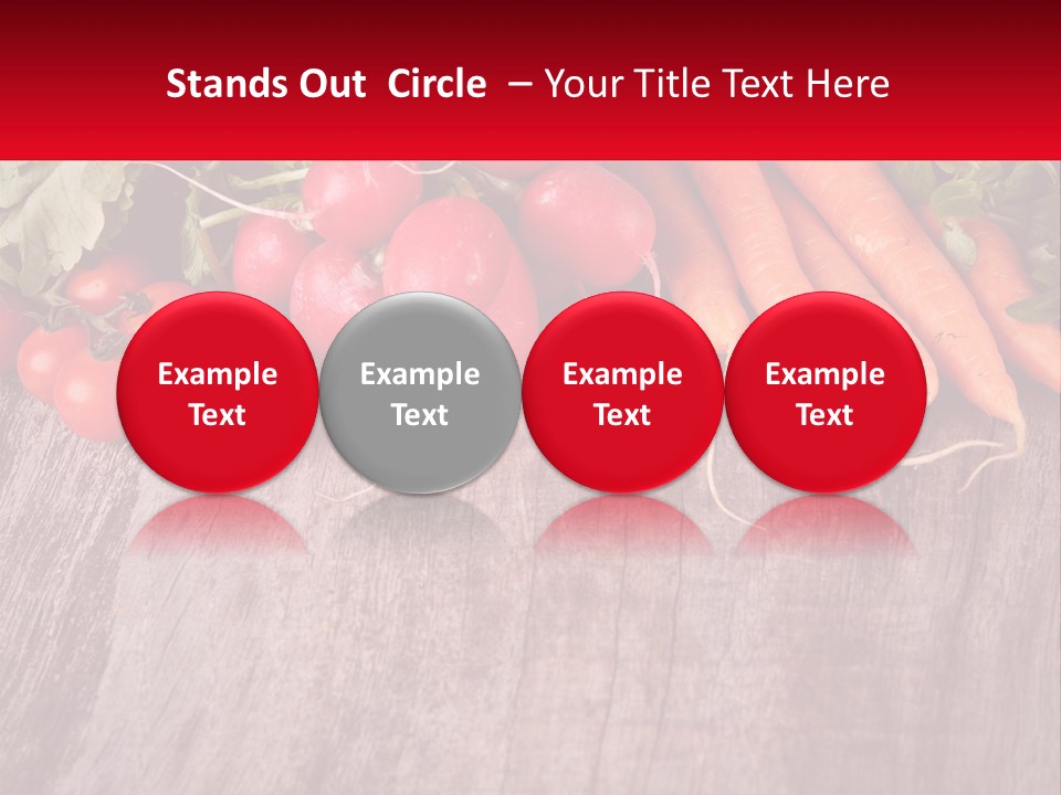 A Wooden Table Topped With Lots Of Vegetables PowerPoint Template