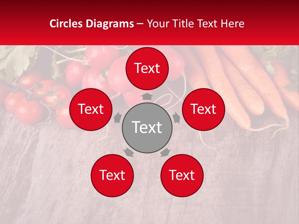 A Wooden Table Topped With Lots Of Vegetables PowerPoint Template