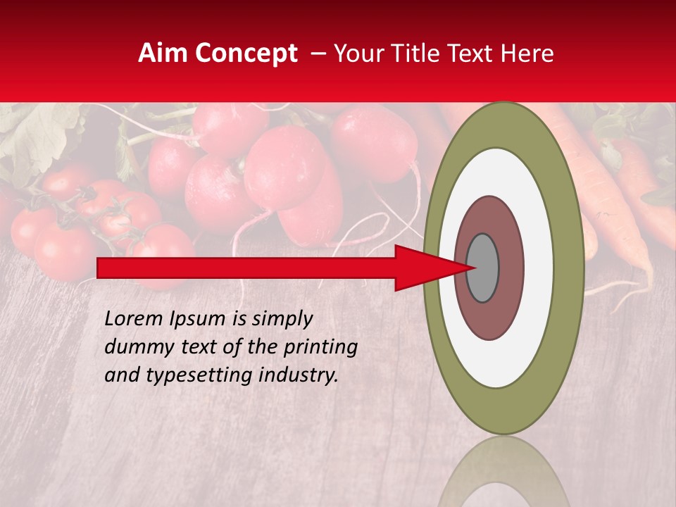 A Wooden Table Topped With Lots Of Vegetables PowerPoint Template