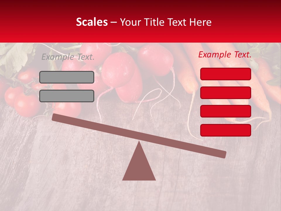 A Wooden Table Topped With Lots Of Vegetables PowerPoint Template