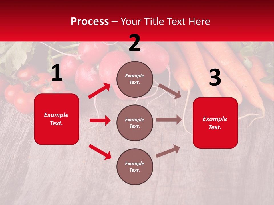 A Wooden Table Topped With Lots Of Vegetables PowerPoint Template