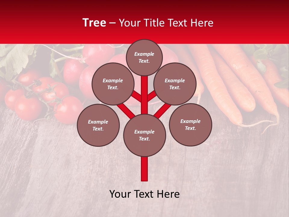 A Wooden Table Topped With Lots Of Vegetables PowerPoint Template