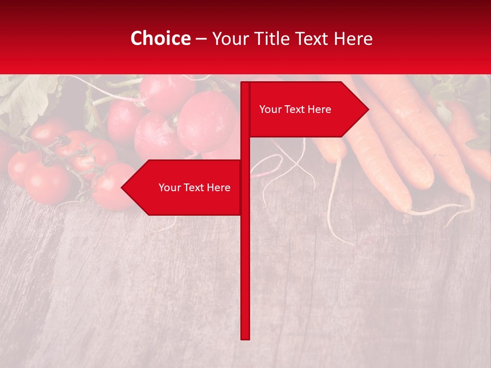 A Wooden Table Topped With Lots Of Vegetables PowerPoint Template