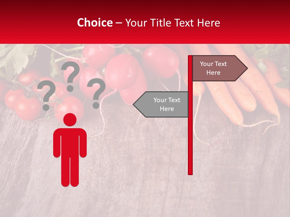 A Wooden Table Topped With Lots Of Vegetables PowerPoint Template