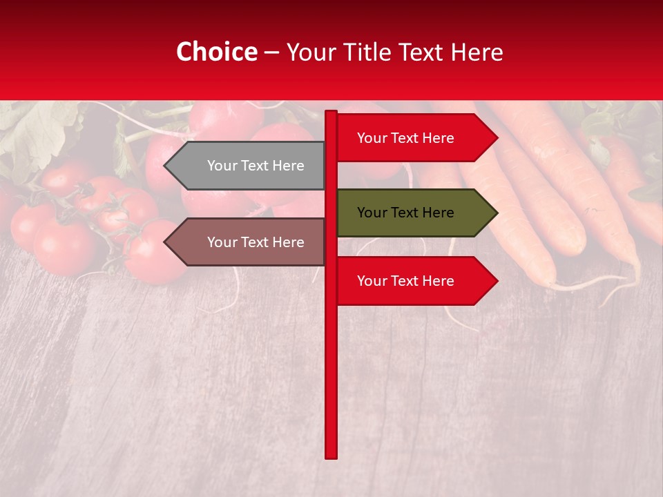 A Wooden Table Topped With Lots Of Vegetables PowerPoint Template