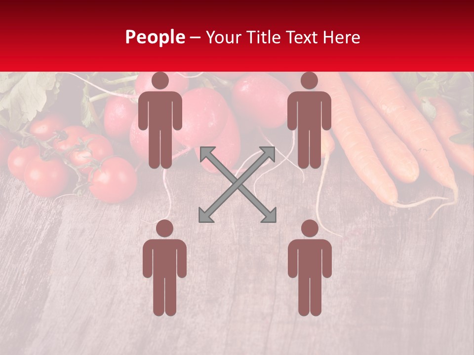 A Wooden Table Topped With Lots Of Vegetables PowerPoint Template