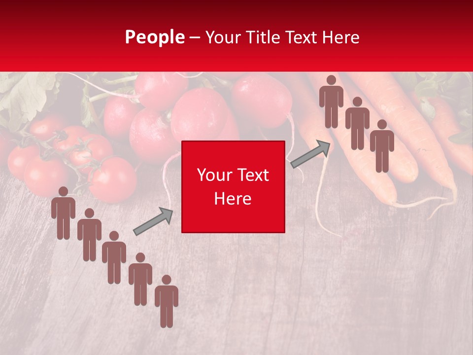 A Wooden Table Topped With Lots Of Vegetables PowerPoint Template