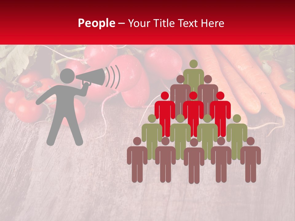 A Wooden Table Topped With Lots Of Vegetables PowerPoint Template