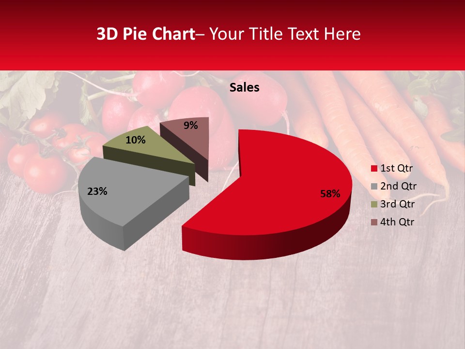A Wooden Table Topped With Lots Of Vegetables PowerPoint Template