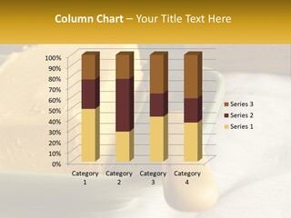 A Piece Of Cheese On A Plate With A Knife PowerPoint Template