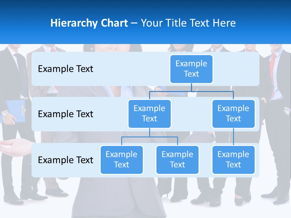A Woman In A Business Suit Is Holding Out Her Hands PowerPoint Template