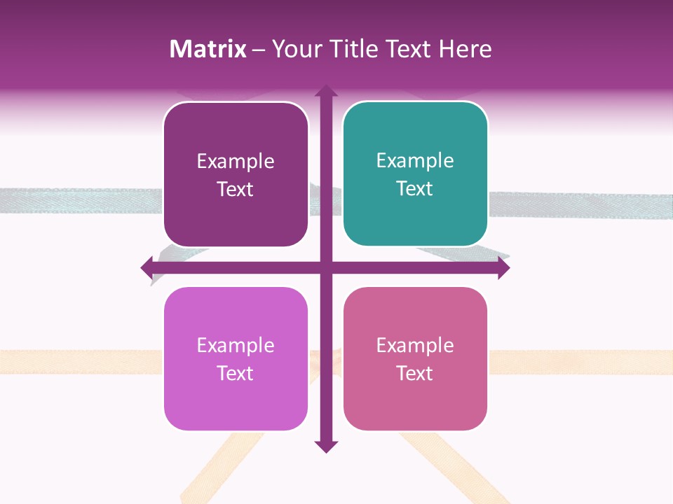 A Group Of Ribbons With A Name On Them PowerPoint Template