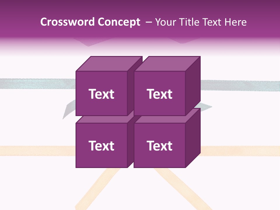 A Group Of Ribbons With A Name On Them PowerPoint Template