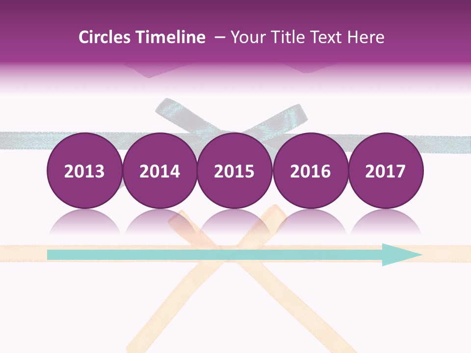 A Group Of Ribbons With A Name On Them PowerPoint Template