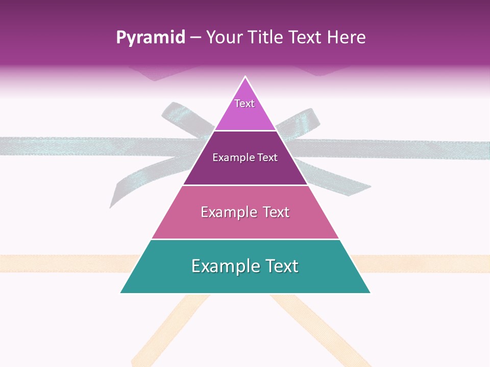 A Group Of Ribbons With A Name On Them PowerPoint Template