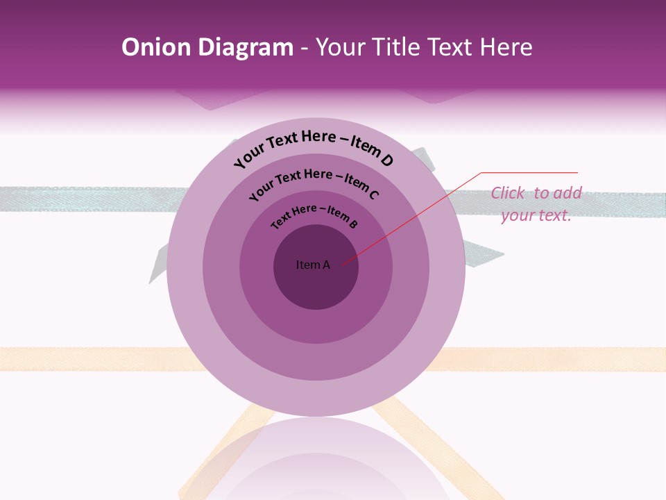 A Group Of Ribbons With A Name On Them PowerPoint Template