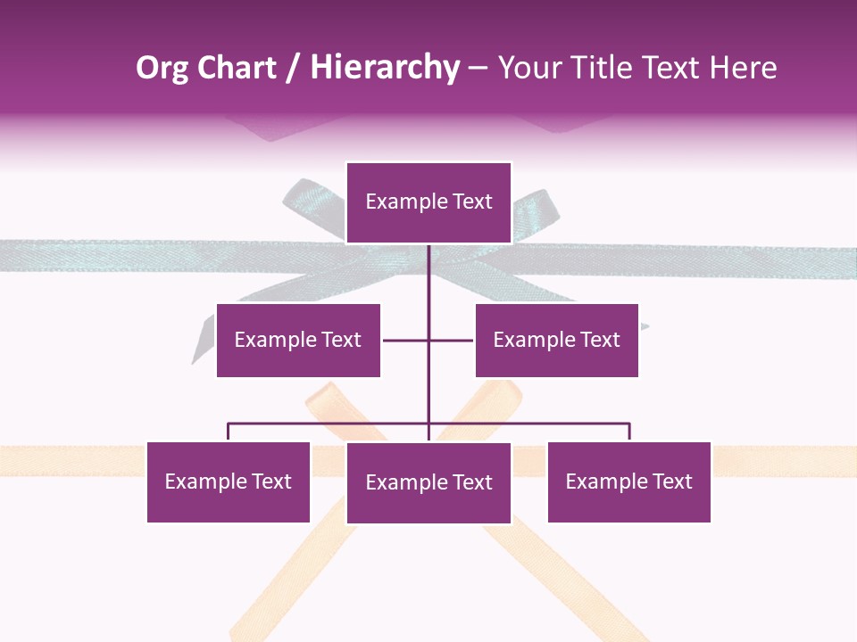 A Group Of Ribbons With A Name On Them PowerPoint Template