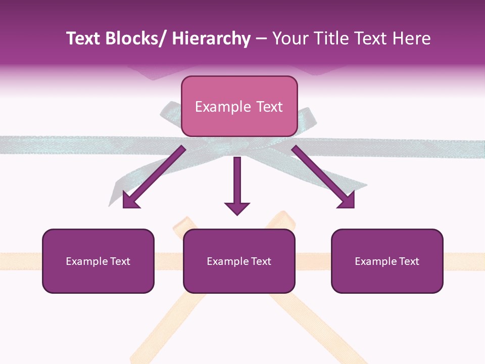 A Group Of Ribbons With A Name On Them PowerPoint Template