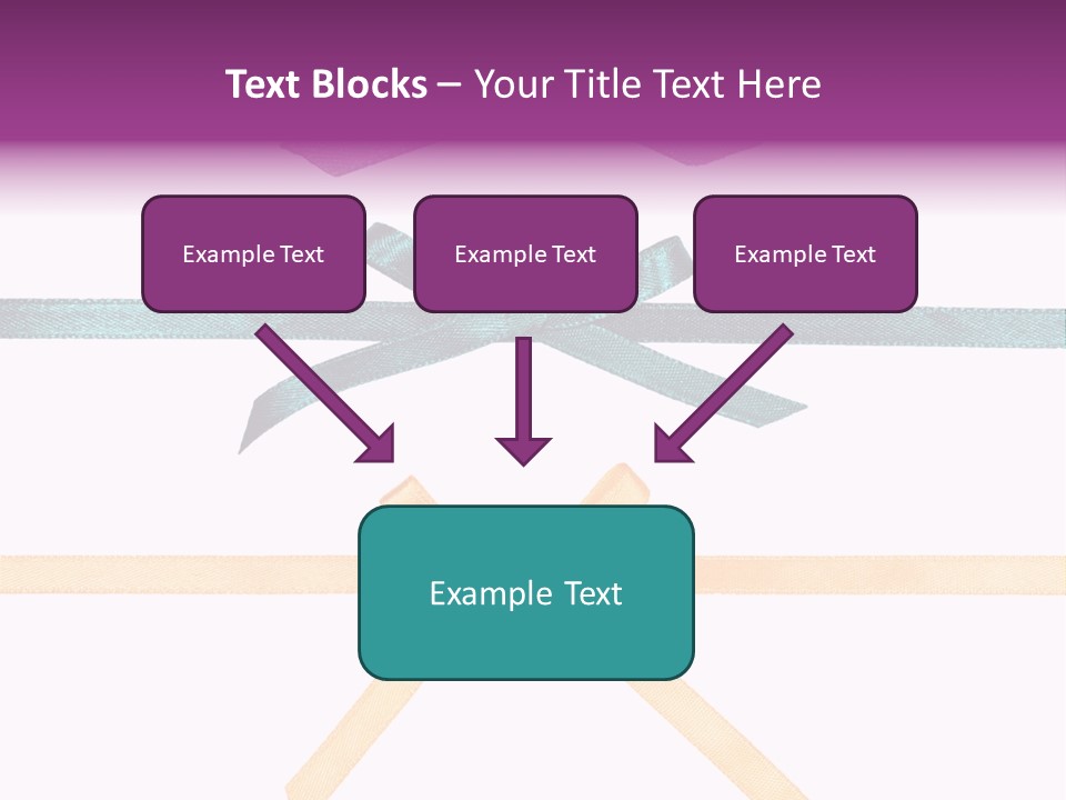A Group Of Ribbons With A Name On Them PowerPoint Template