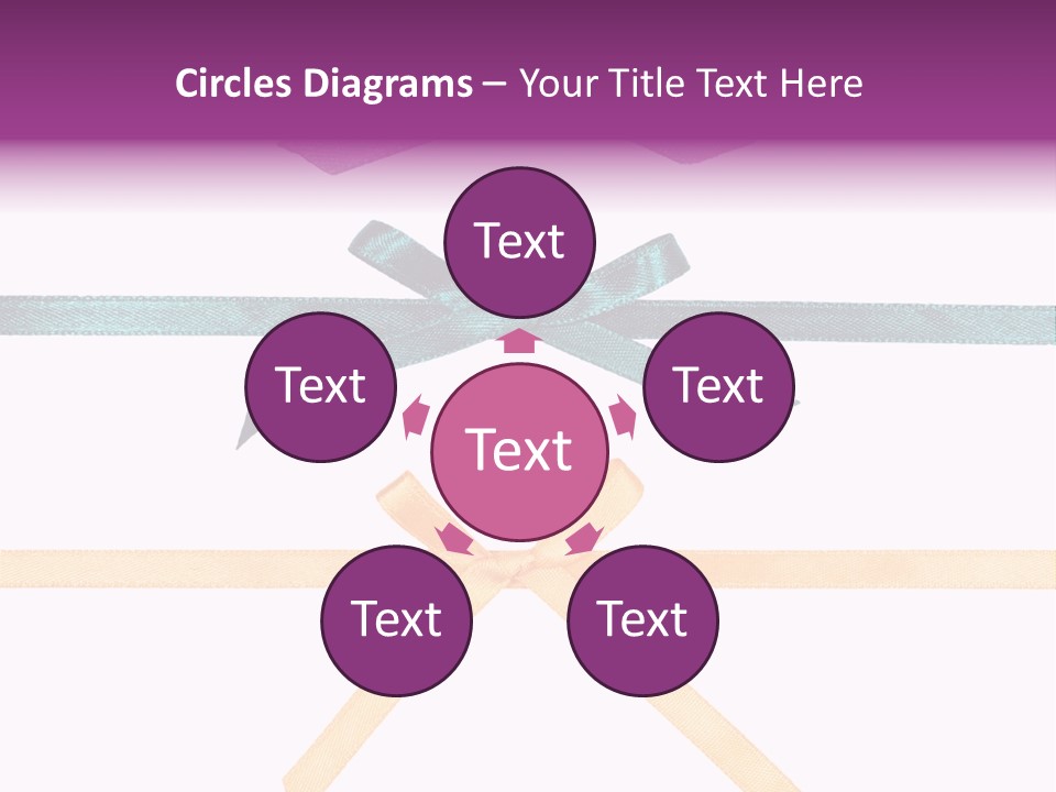 A Group Of Ribbons With A Name On Them PowerPoint Template