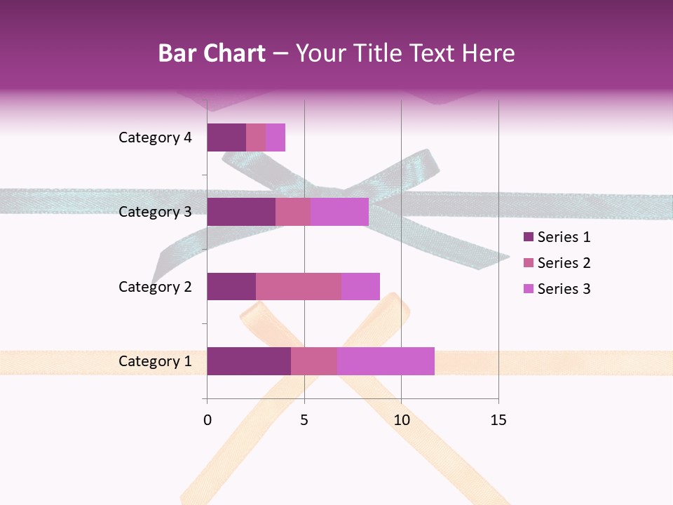 A Group Of Ribbons With A Name On Them PowerPoint Template