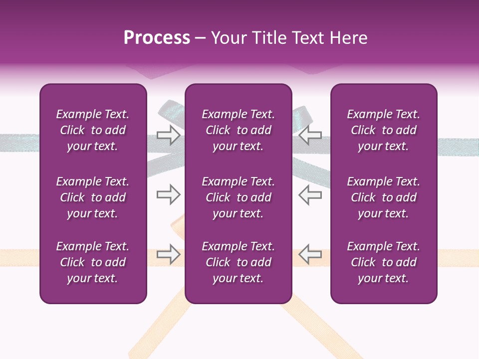 A Group Of Ribbons With A Name On Them PowerPoint Template