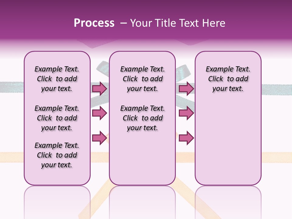 A Group Of Ribbons With A Name On Them PowerPoint Template