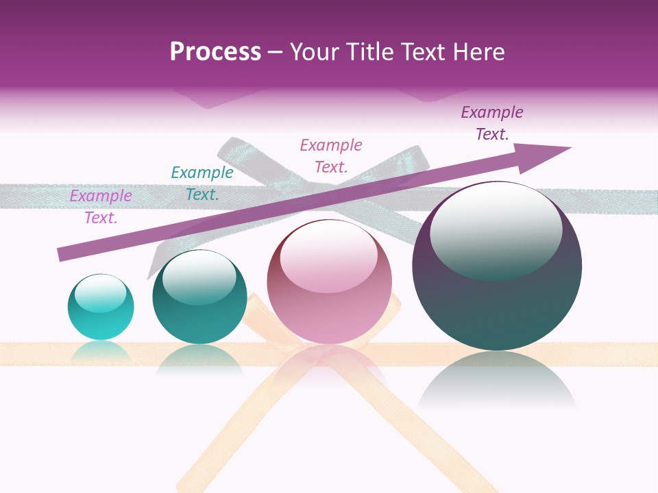 A Group Of Ribbons With A Name On Them PowerPoint Template