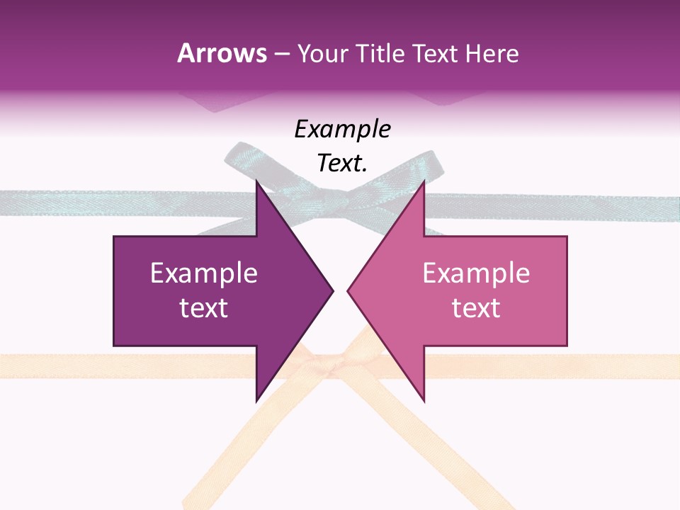 A Group Of Ribbons With A Name On Them PowerPoint Template