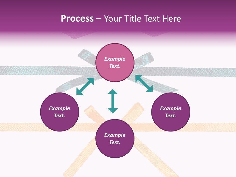 A Group Of Ribbons With A Name On Them PowerPoint Template