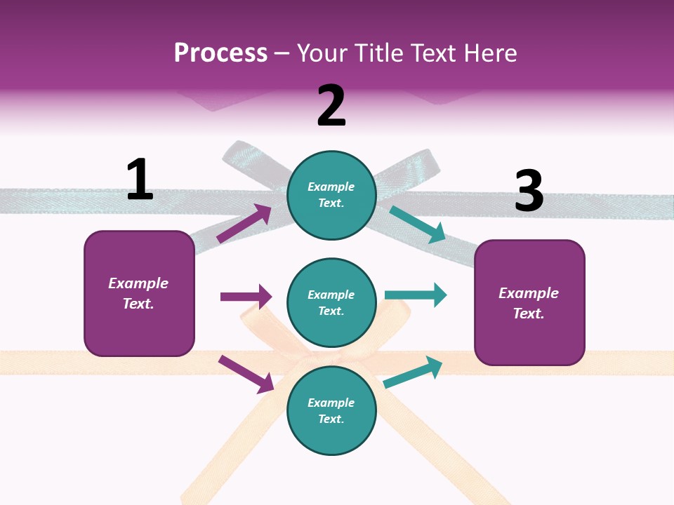 A Group Of Ribbons With A Name On Them PowerPoint Template