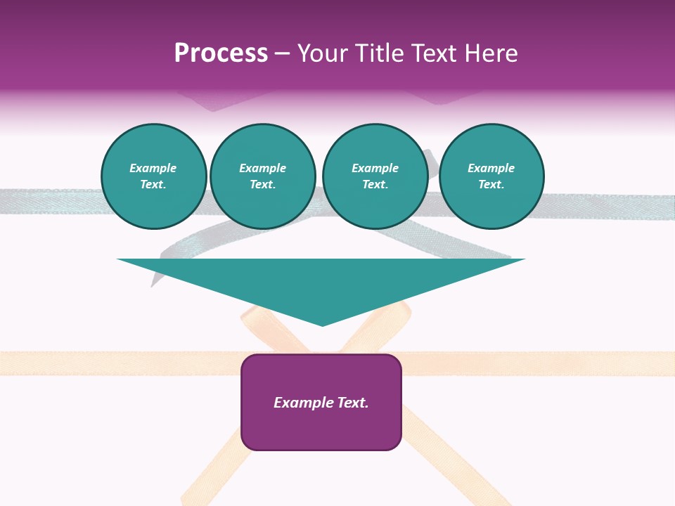 A Group Of Ribbons With A Name On Them PowerPoint Template