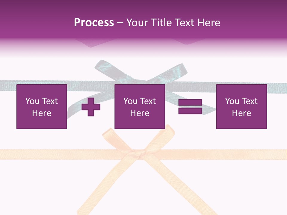 A Group Of Ribbons With A Name On Them PowerPoint Template