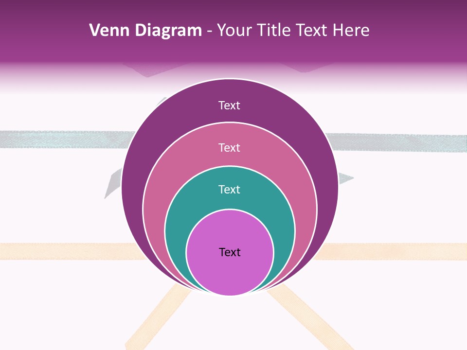 A Group Of Ribbons With A Name On Them PowerPoint Template