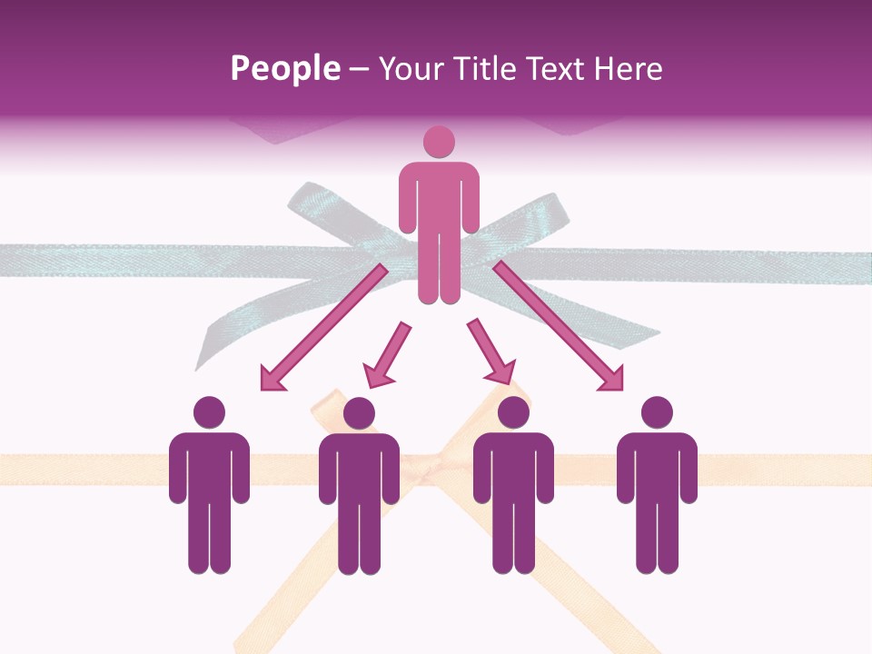 A Group Of Ribbons With A Name On Them PowerPoint Template