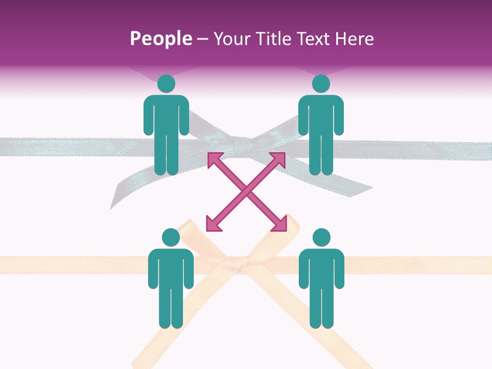 A Group Of Ribbons With A Name On Them PowerPoint Template