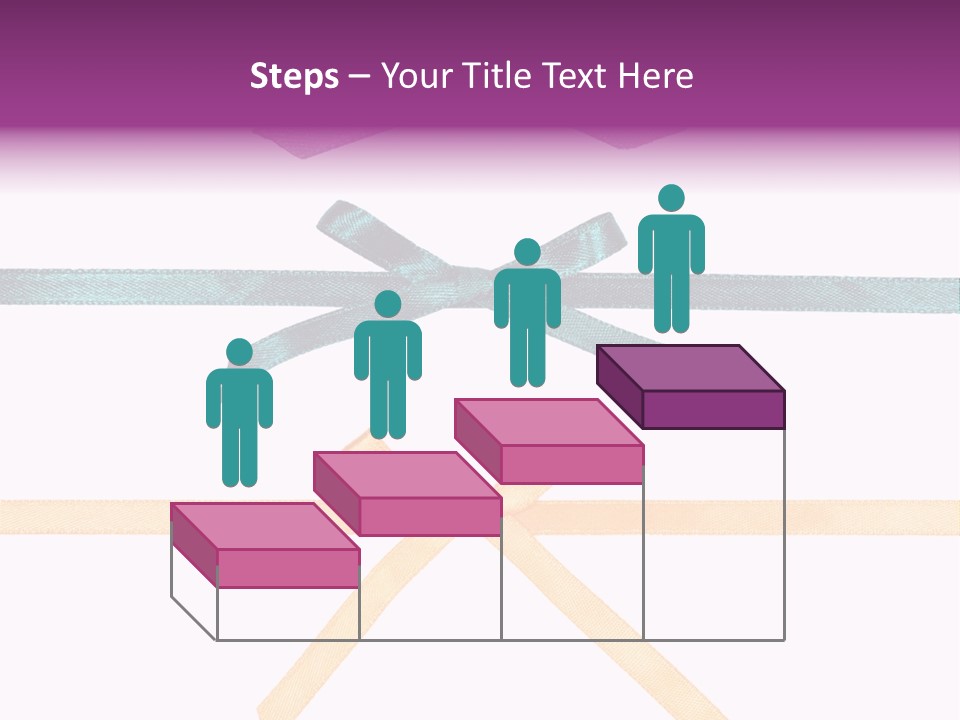 A Group Of Ribbons With A Name On Them PowerPoint Template