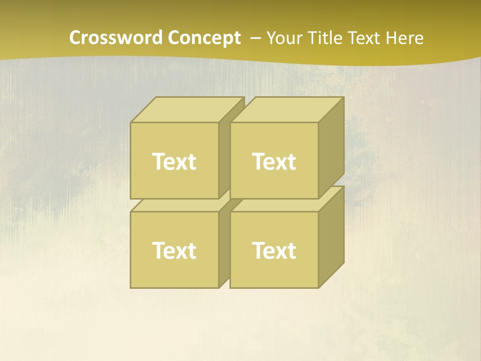 A Green And Yellow Background With Trees In The Background PowerPoint Template