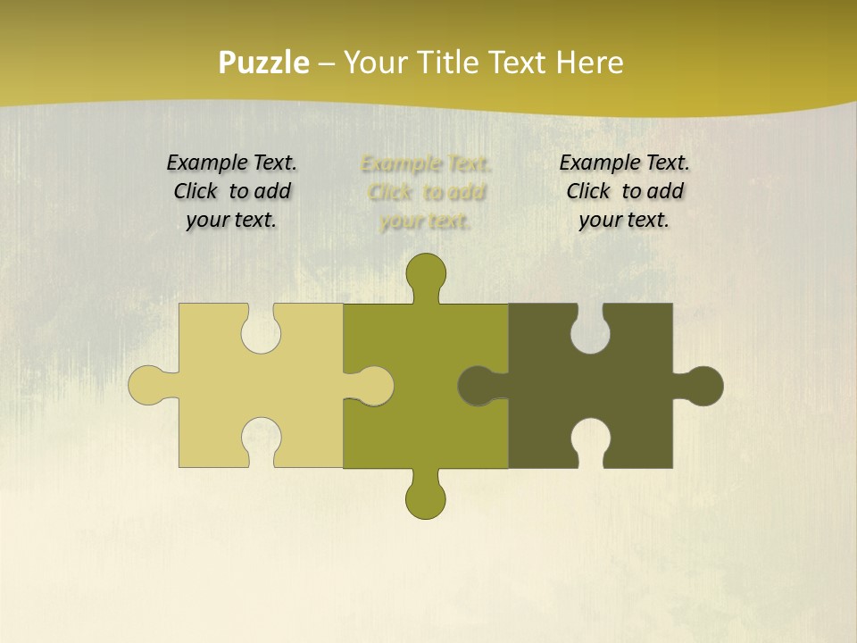 A Green And Yellow Background With Trees In The Background PowerPoint Template