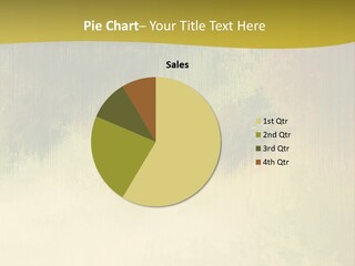 A Green And Yellow Background With Trees In The Background PowerPoint Template