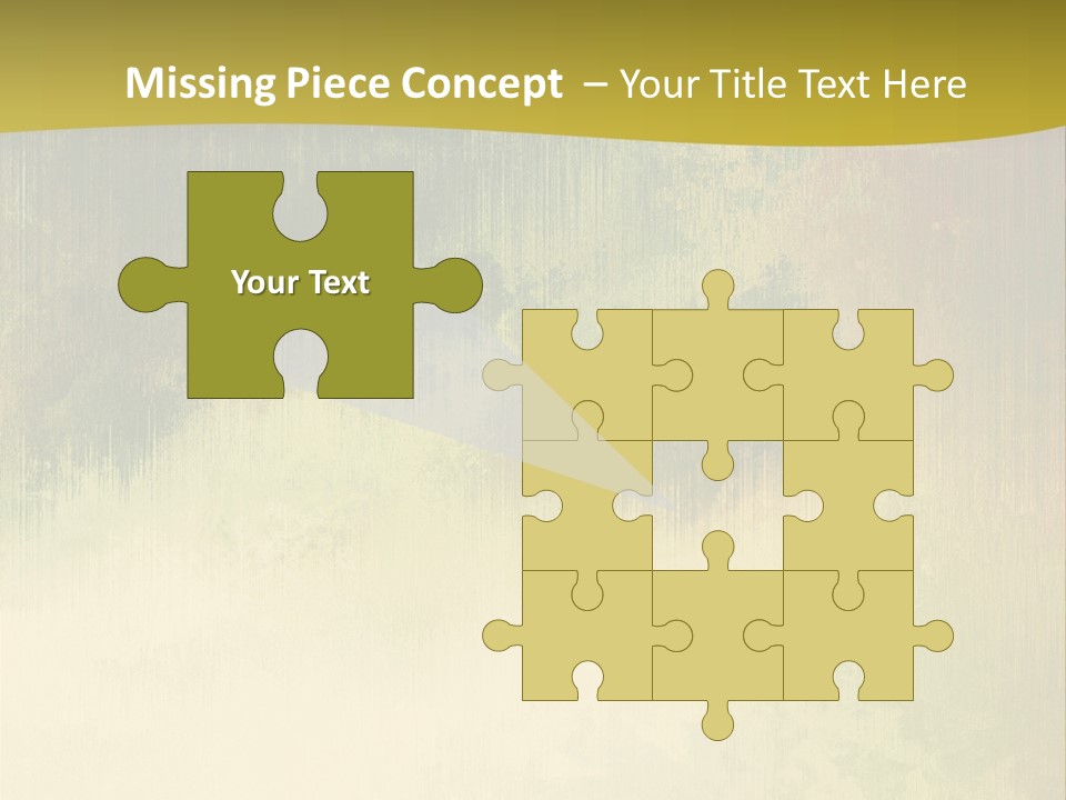 A Green And Yellow Background With Trees In The Background PowerPoint Template