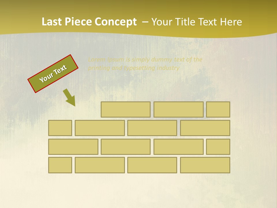 A Green And Yellow Background With Trees In The Background PowerPoint Template