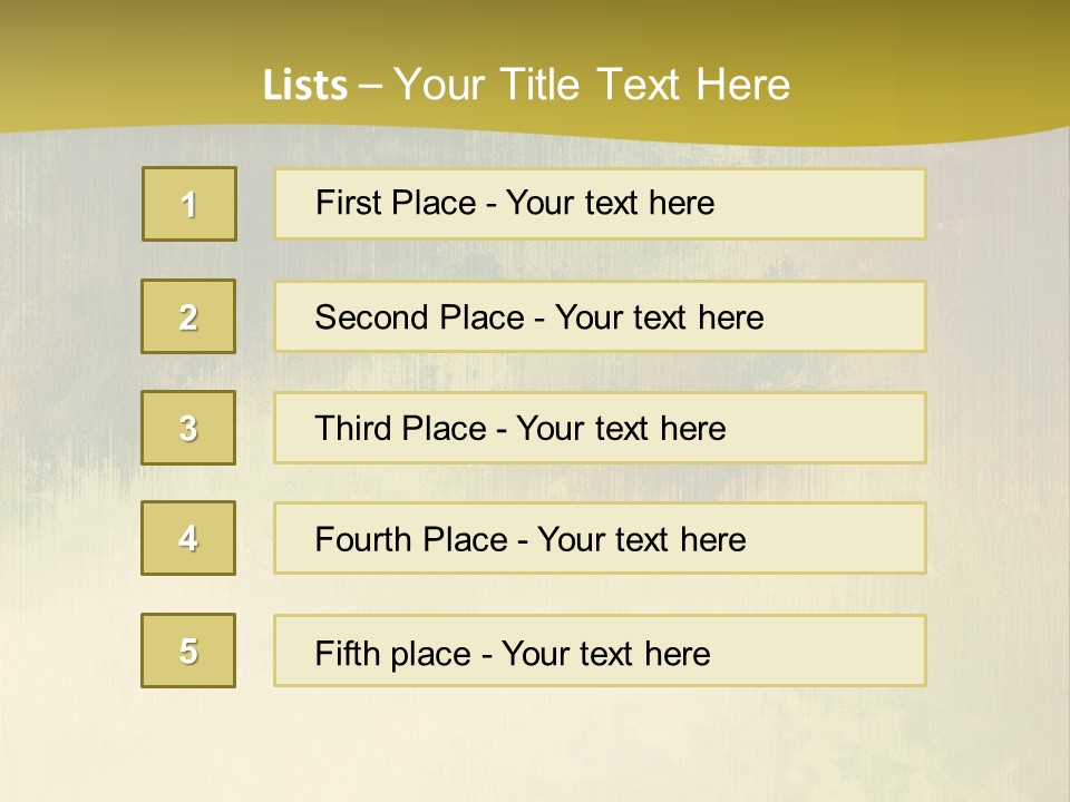 A Green And Yellow Background With Trees In The Background PowerPoint Template