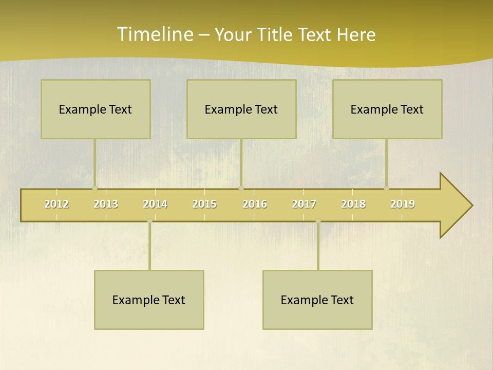 A Green And Yellow Background With Trees In The Background PowerPoint Template