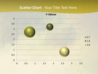 A Green And Yellow Background With Trees In The Background PowerPoint Template