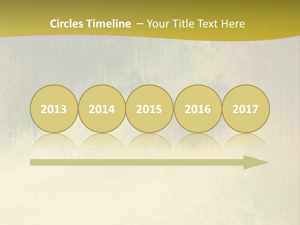 A Green And Yellow Background With Trees In The Background PowerPoint Template