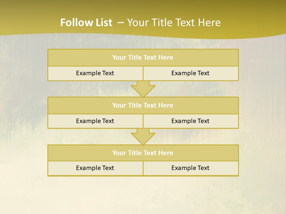 A Green And Yellow Background With Trees In The Background PowerPoint Template