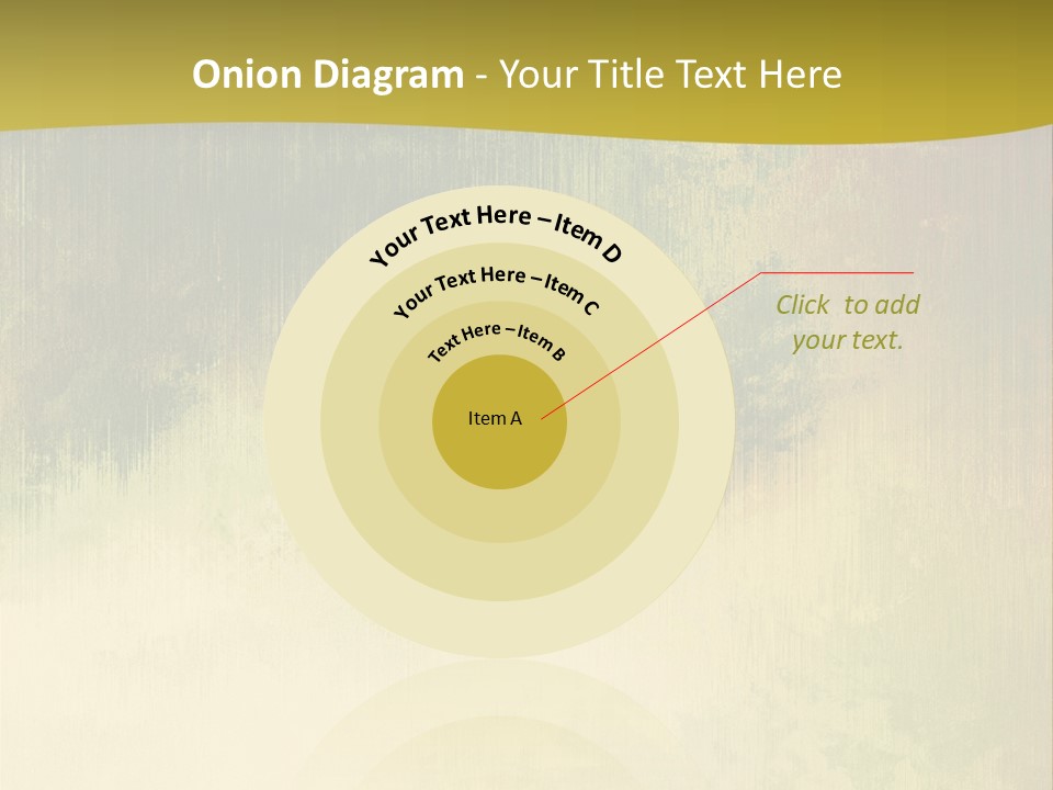 A Green And Yellow Background With Trees In The Background PowerPoint Template