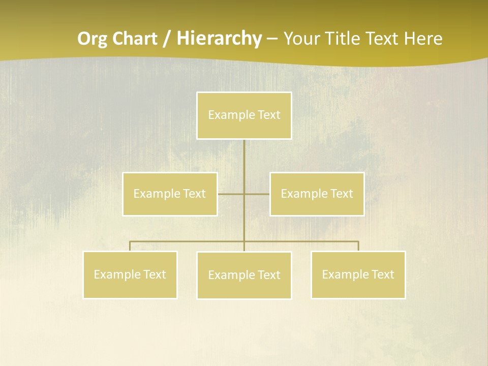 A Green And Yellow Background With Trees In The Background PowerPoint Template